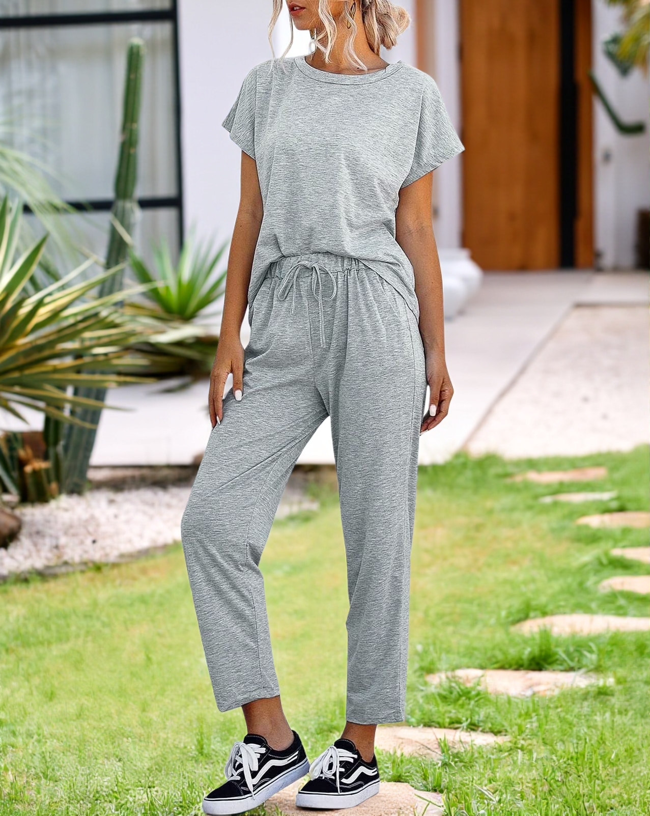 Comfy Short Sleeve Loungewear Set