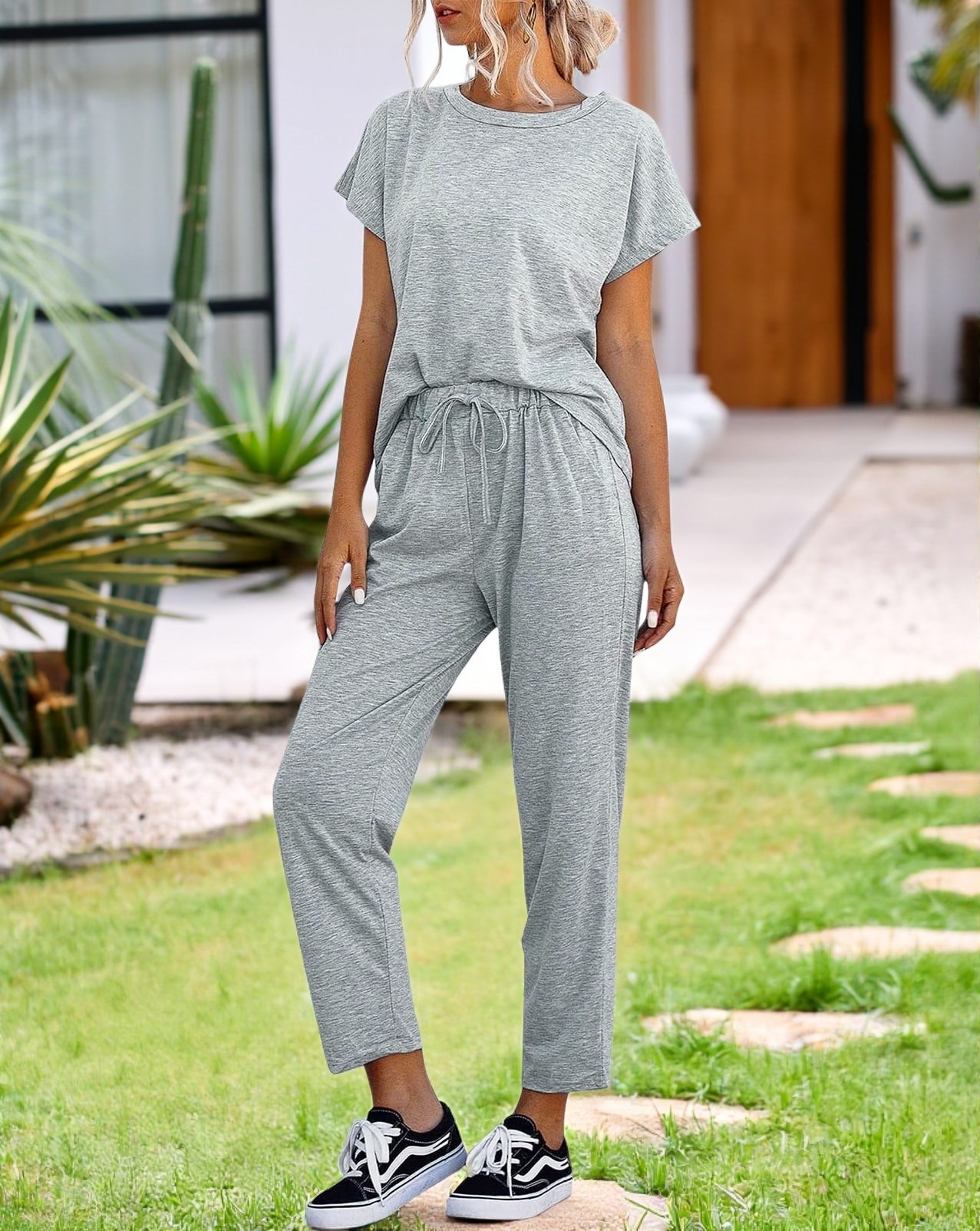 Comfy Short Sleeve Loungewear Set