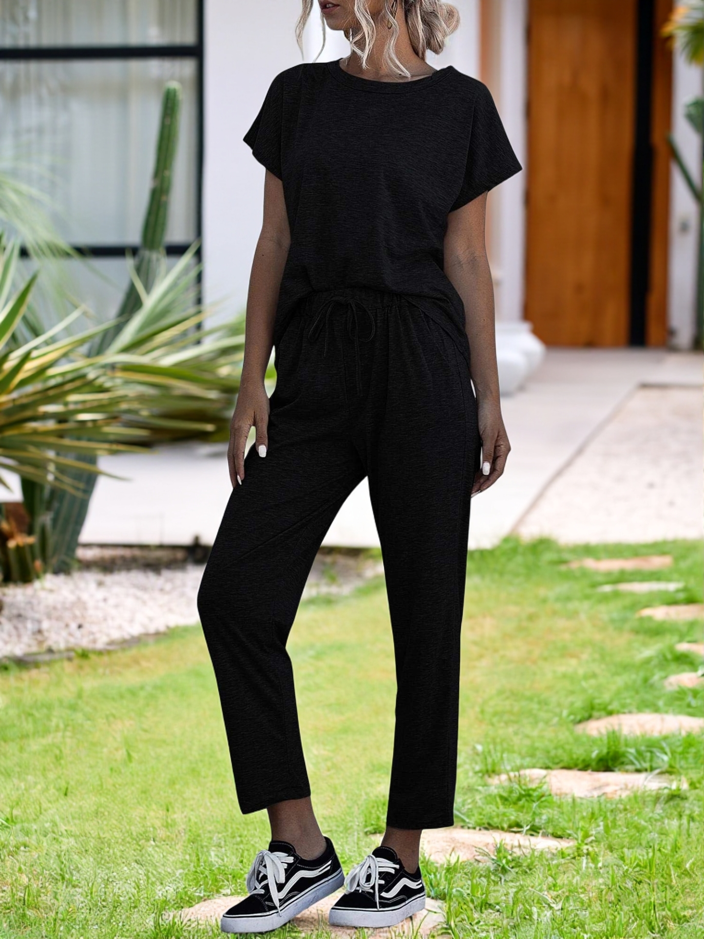 Comfy Short Sleeve Loungewear Set