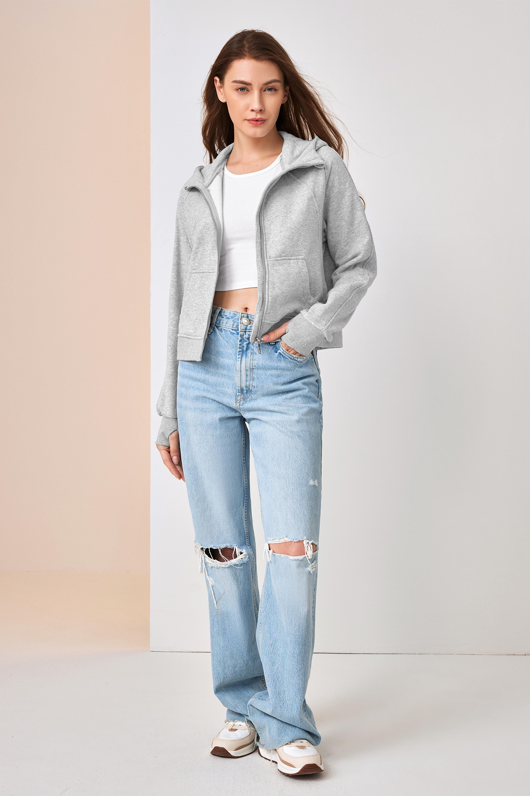 Womens Zip Up Sweatshirts