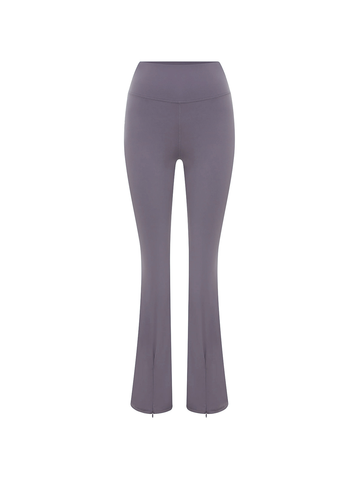 High Waisted Slit Hem Flare Leggings