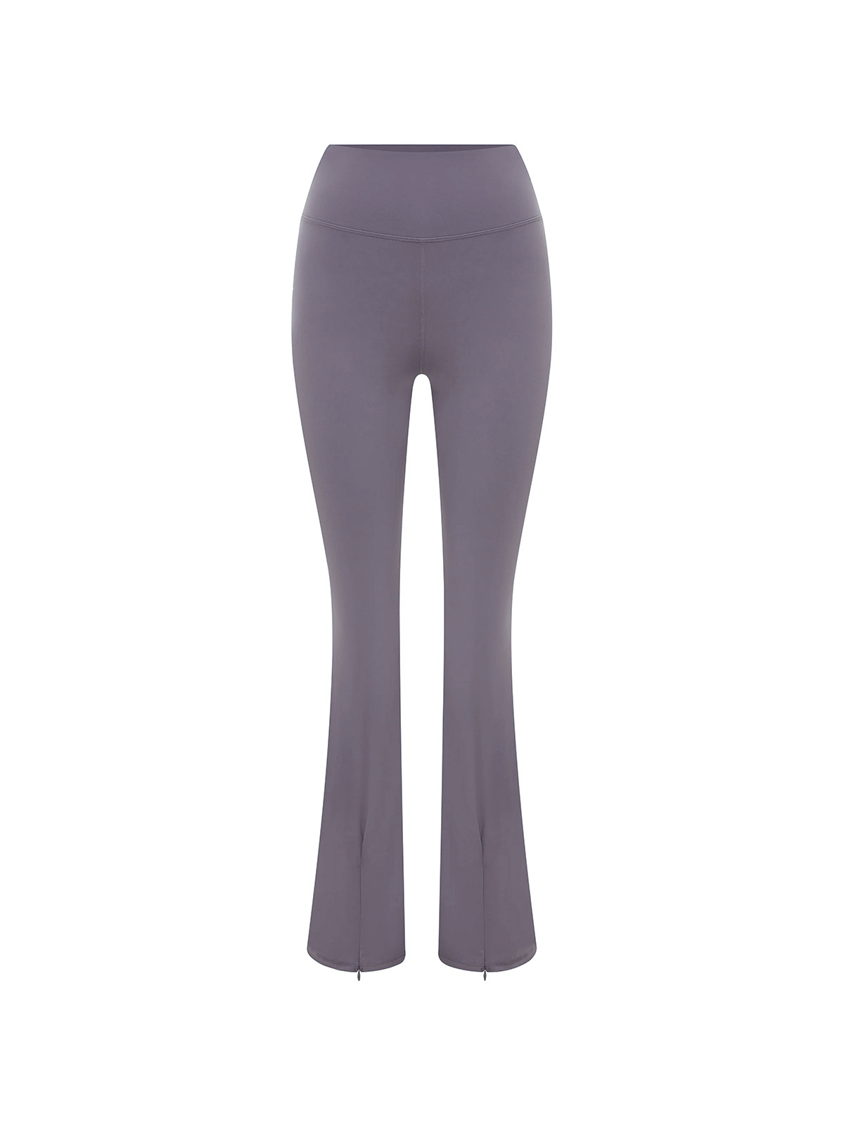 High Waisted Slit Hem Flare Leggings
