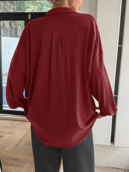 Oversized Deep V Neck Sweatshirts