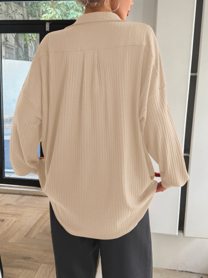 Oversized Deep V Neck Sweatshirts