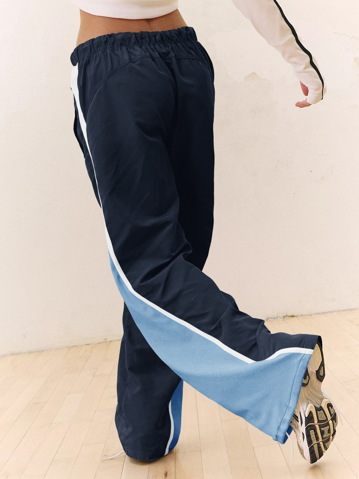 Baggy Wide Leg Track Pants