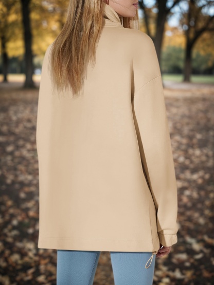 Oversized Turtle Neck Sweatshirts