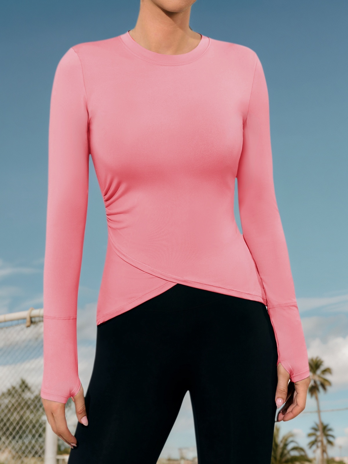 Womens Long Sleeve Workout Tops