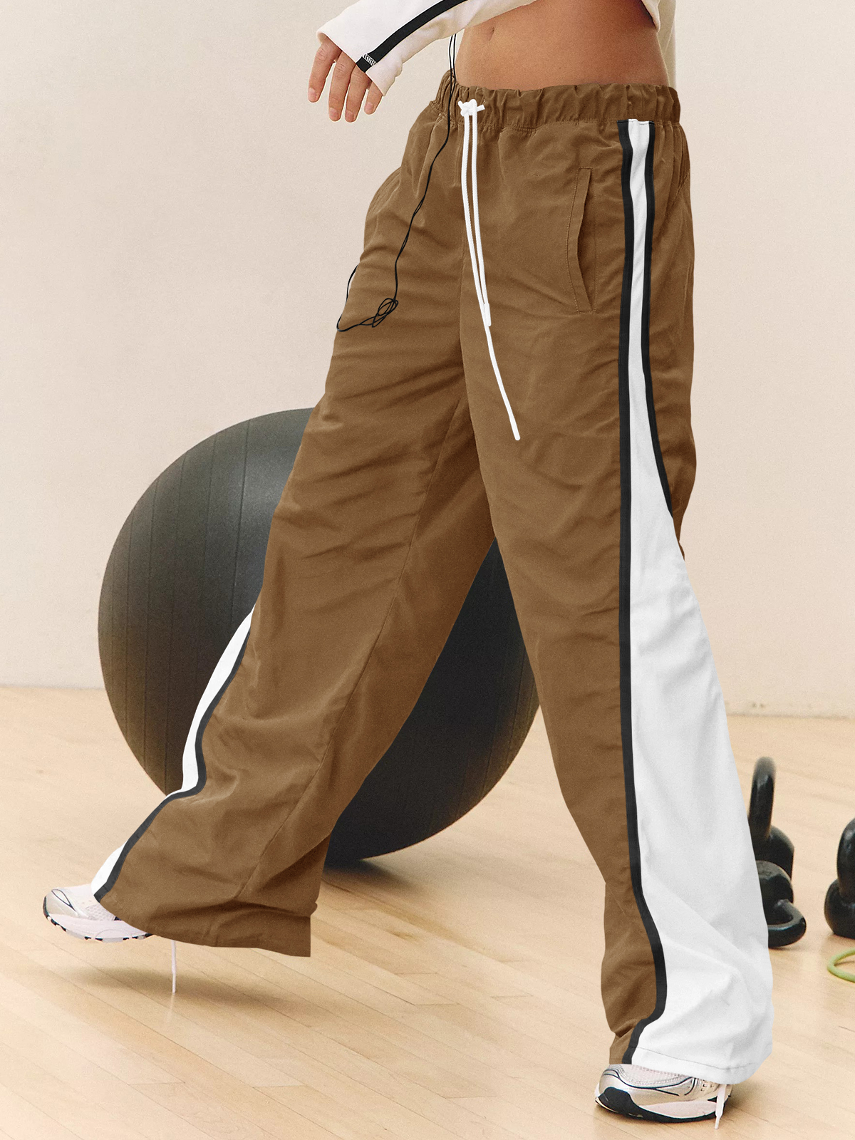 Baggy Wide Leg Track Pants