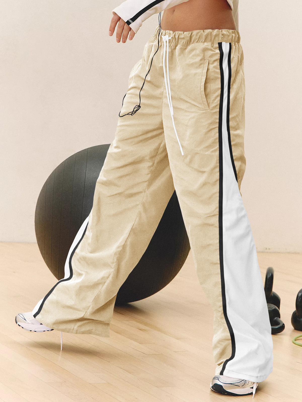 Baggy Wide Leg Track Pants