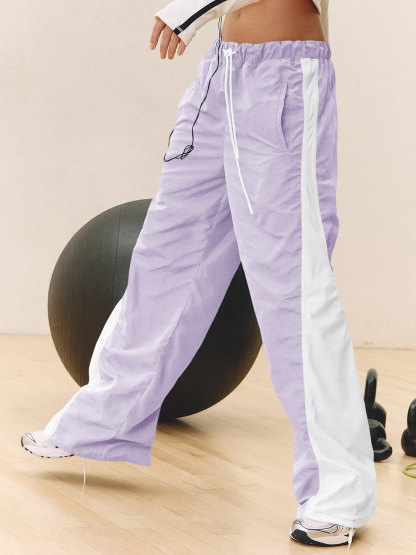 Baggy Wide Leg Track Pants