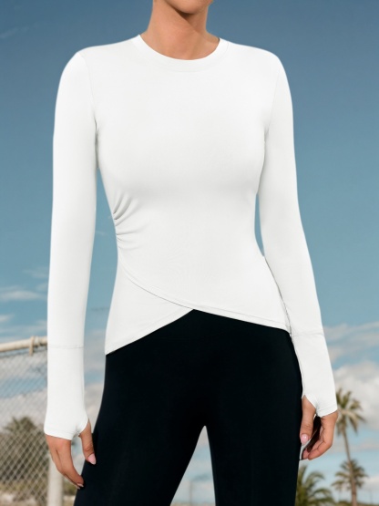 Womens Long Sleeve Workout Tops