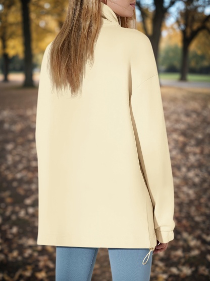 Oversized Turtle Neck Sweatshirts