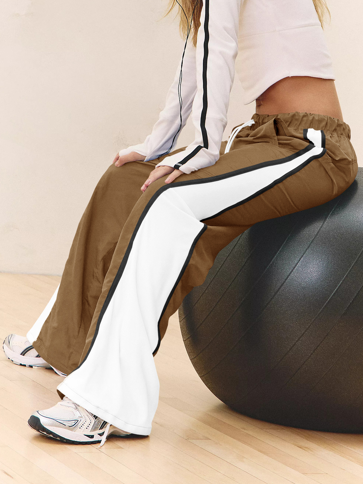 Baggy Wide Leg Track Pants
