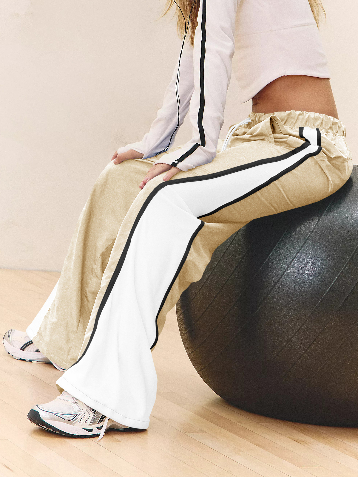 Baggy Wide Leg Track Pants