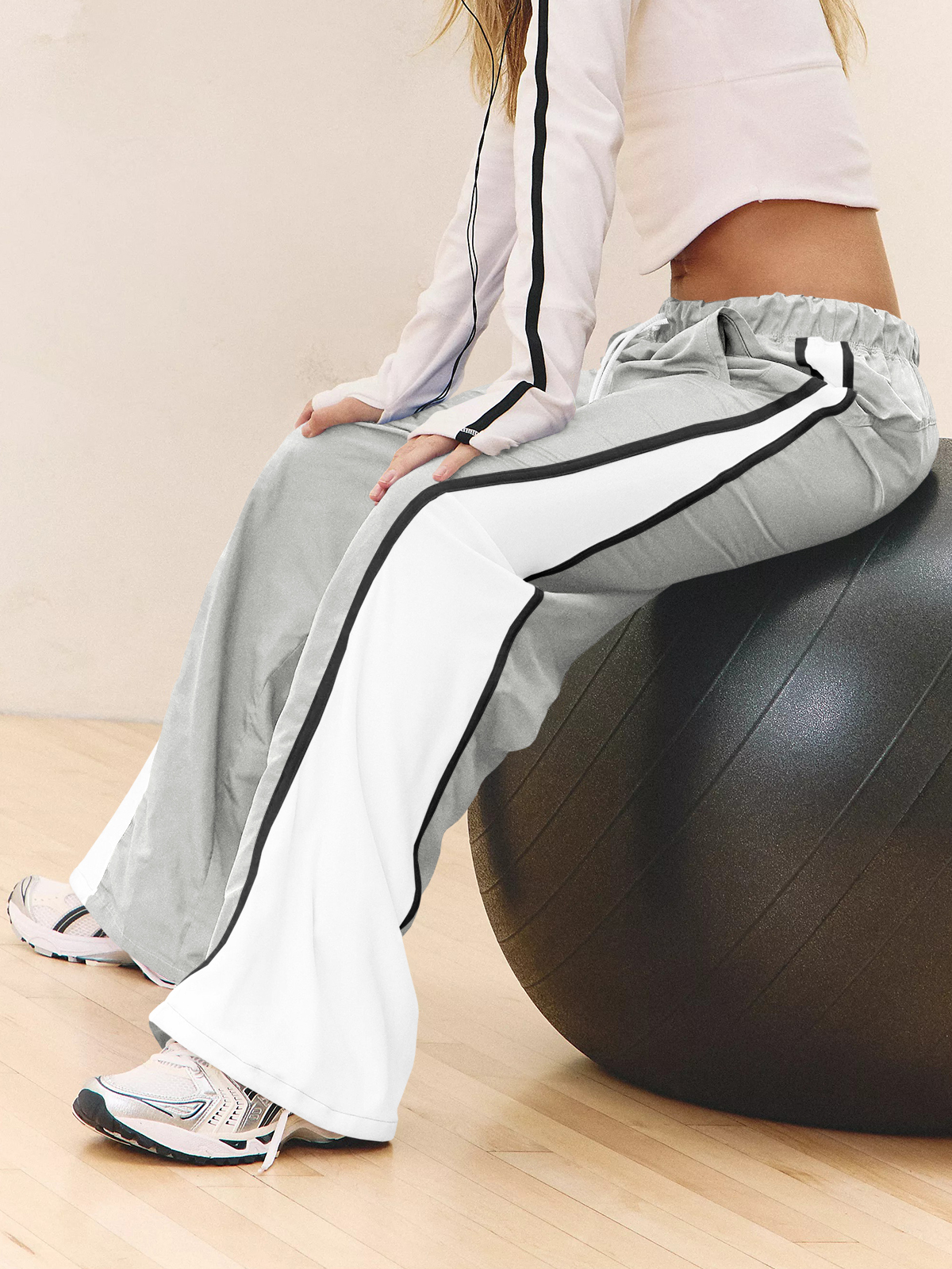 Baggy Wide Leg Track Pants