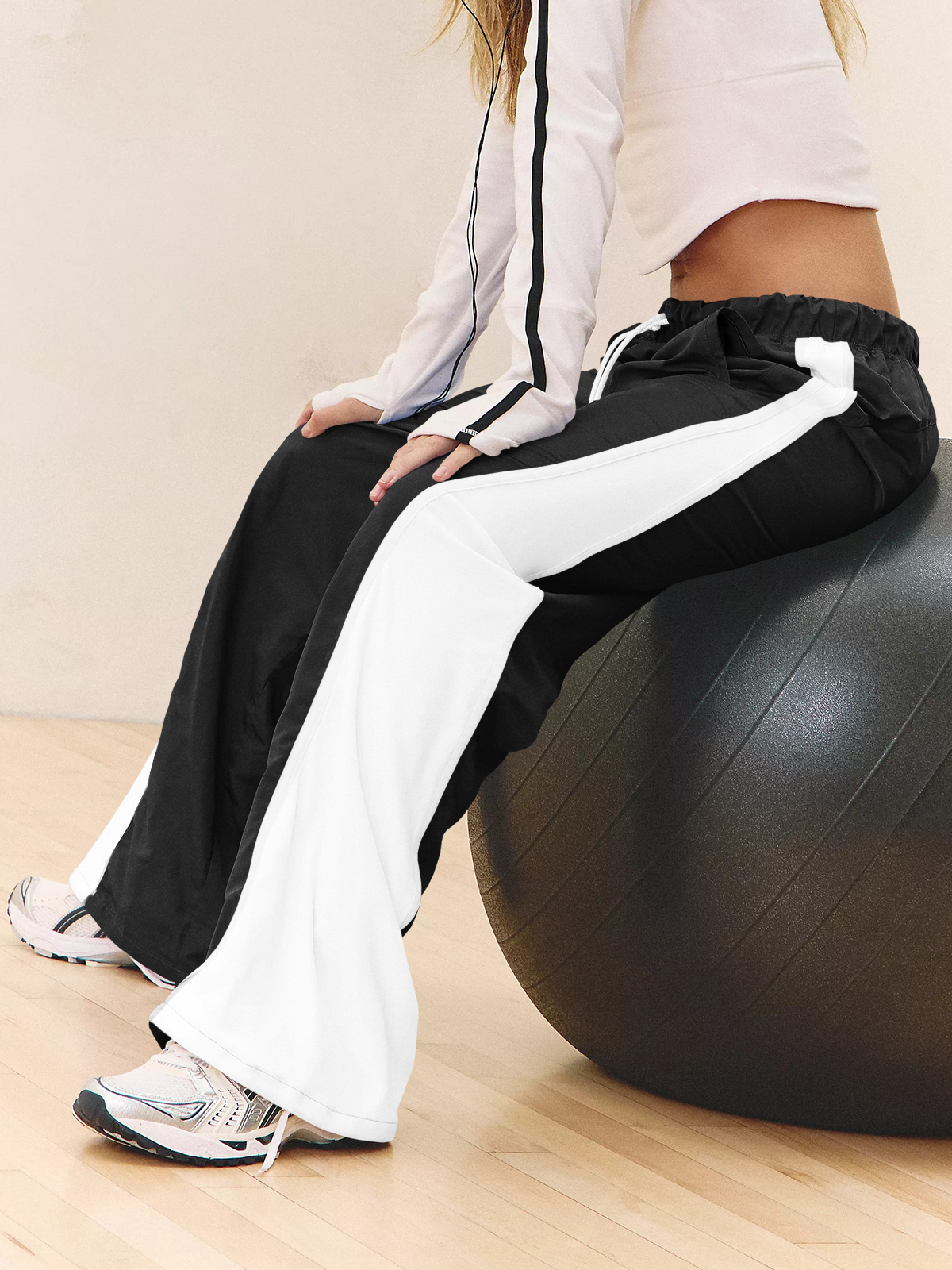Baggy Wide Leg Track Pants