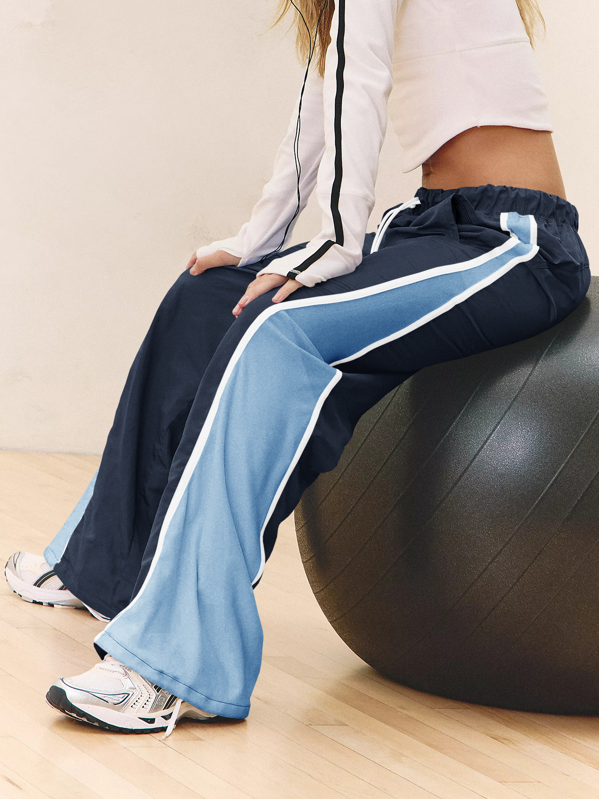 Baggy Wide Leg Track Pants