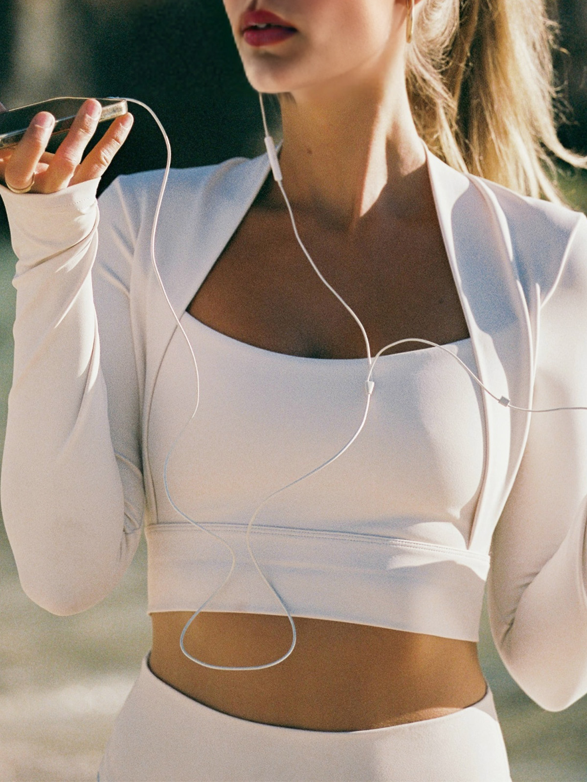 Long Sleeve Fitted Workout Yoga Cropped Tops