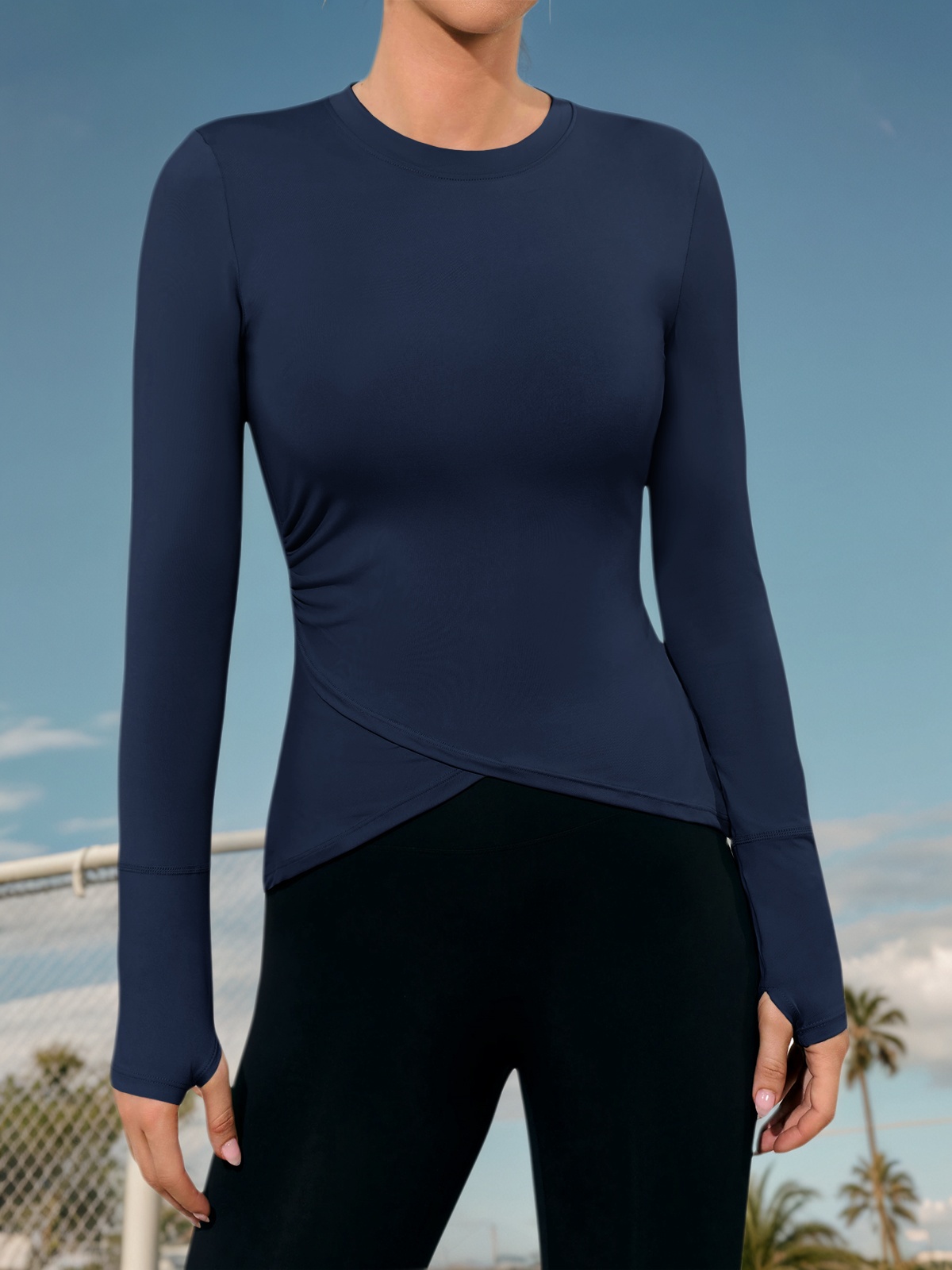 Womens Long Sleeve Workout Tops