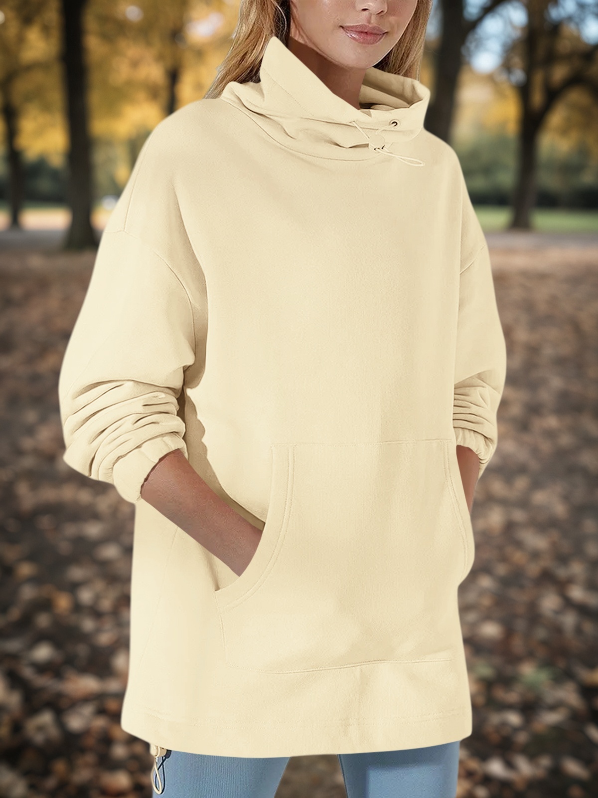 Oversized Turtle Neck Sweatshirts