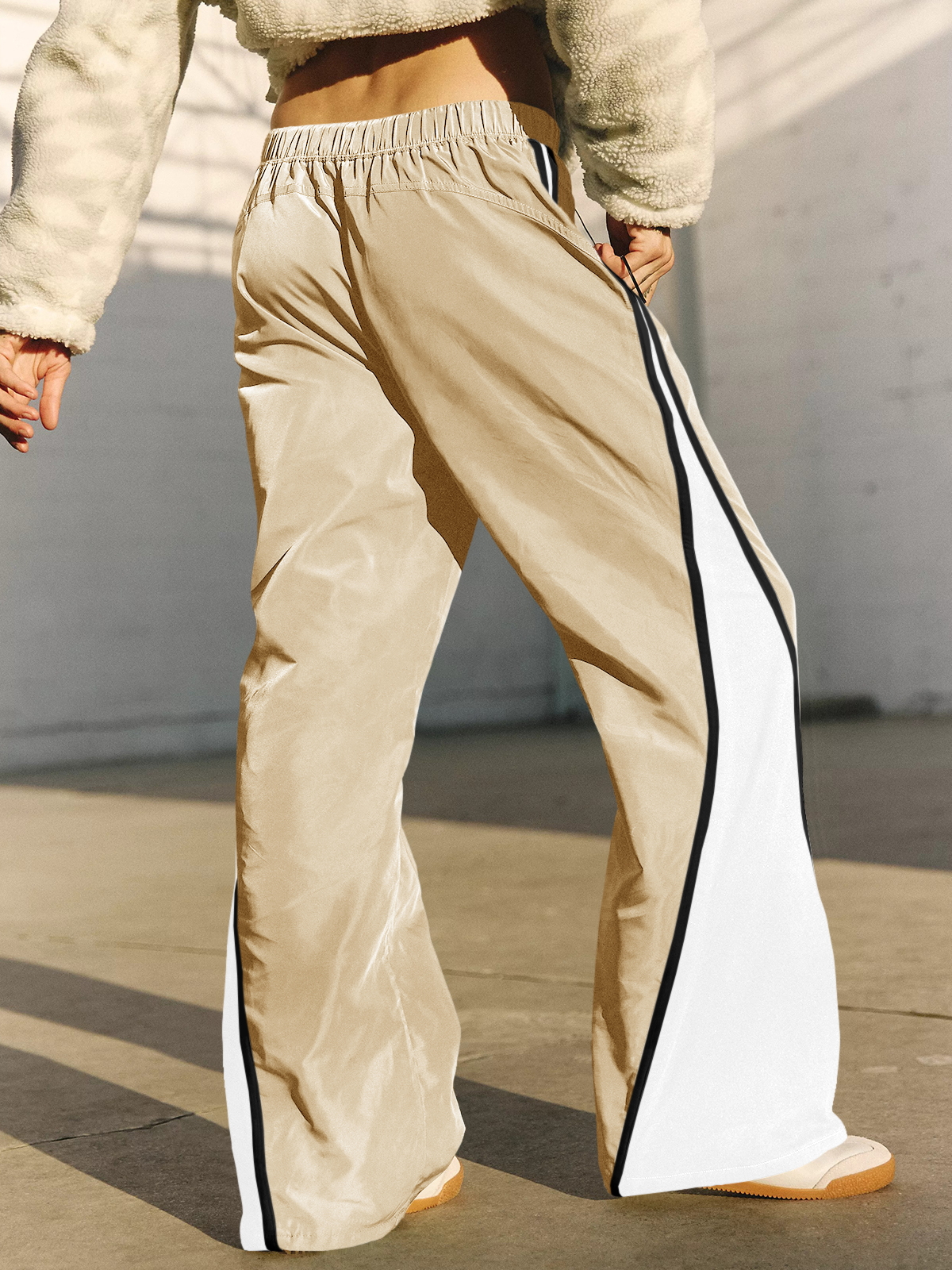 Baggy Wide Leg Track Pants