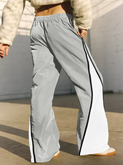 Baggy Wide Leg Track Pants