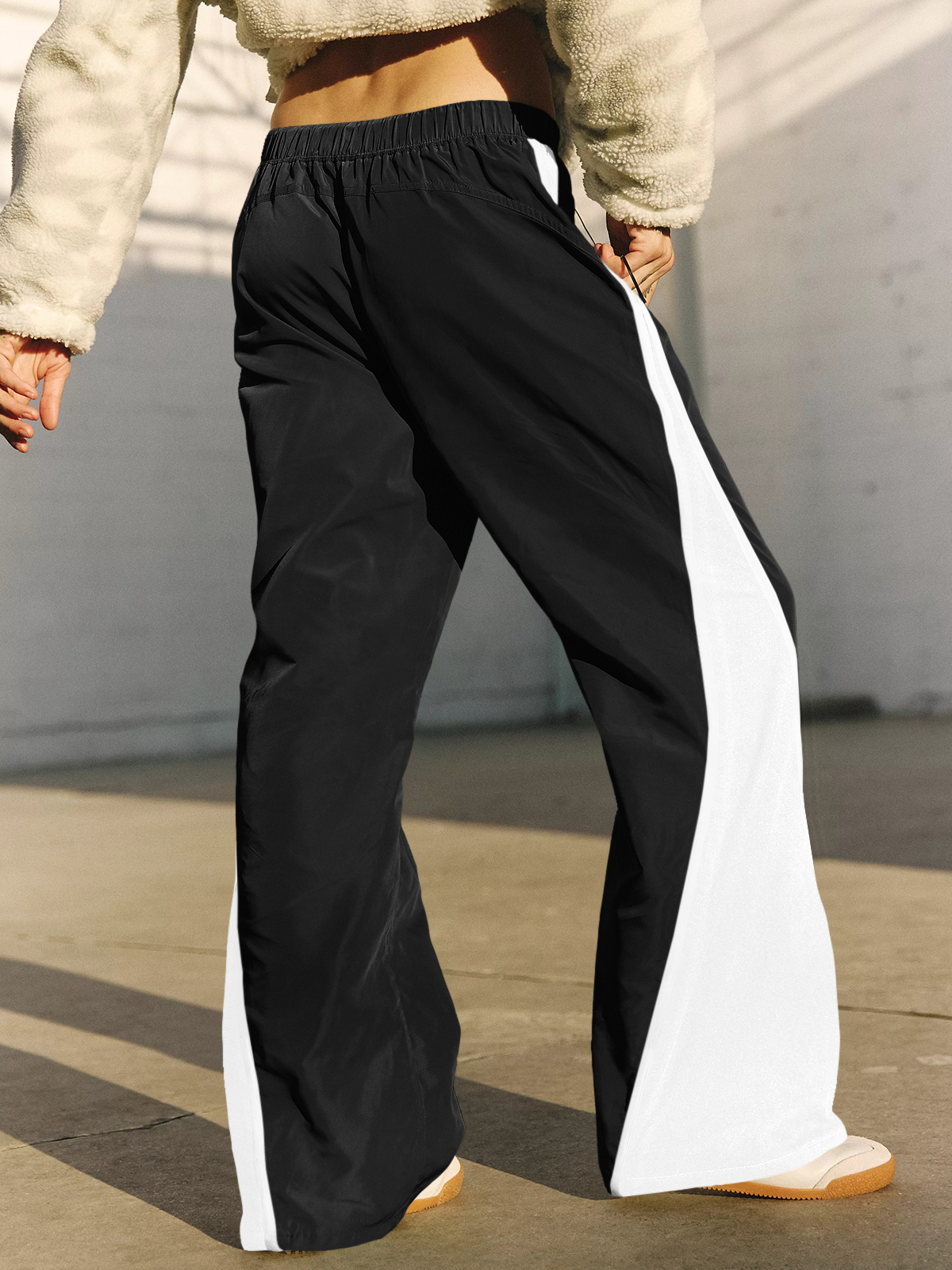 Baggy Wide Leg Track Pants