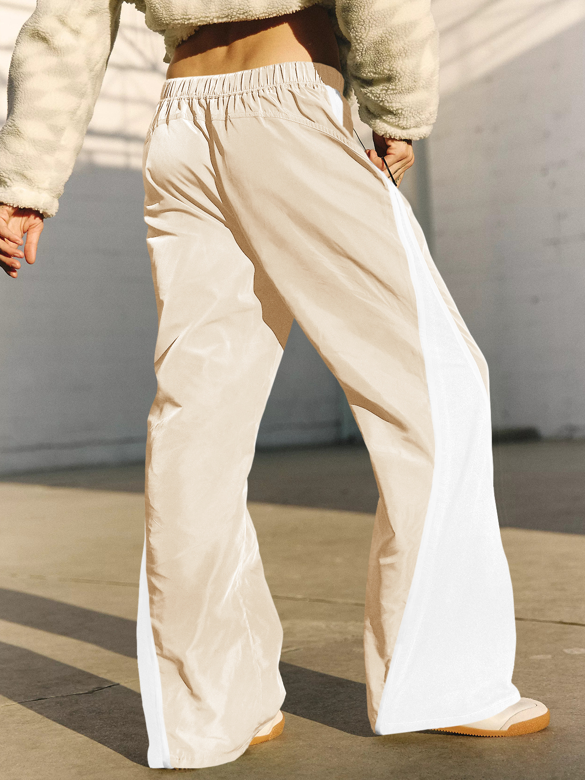 Baggy Wide Leg Track Pants