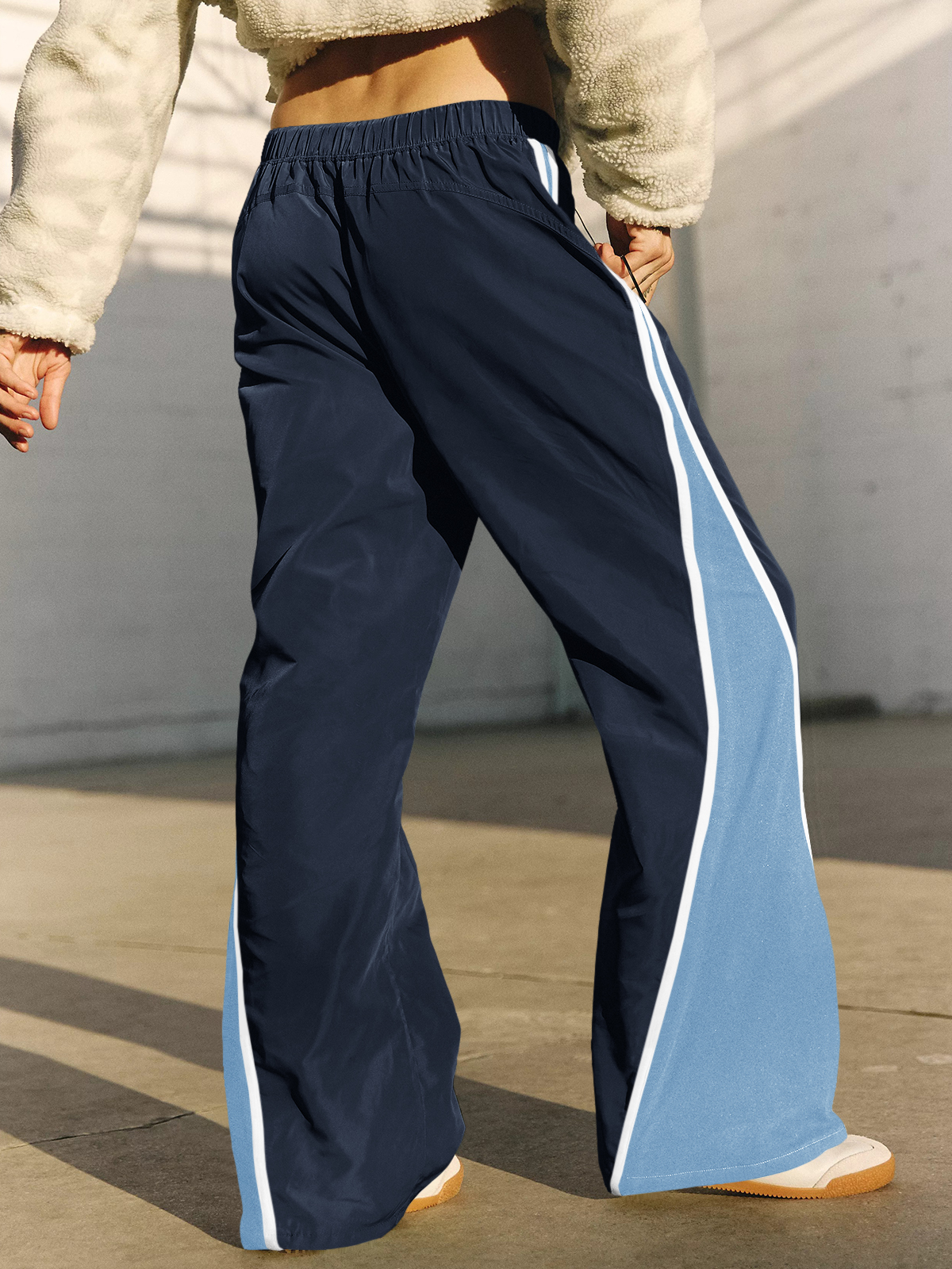 Baggy Wide Leg Track Pants