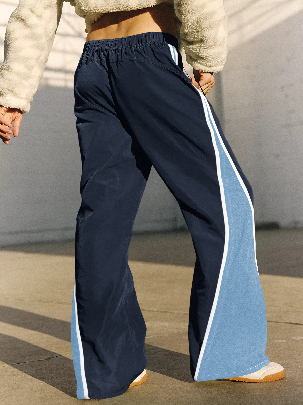 Baggy Wide Leg Track Pants