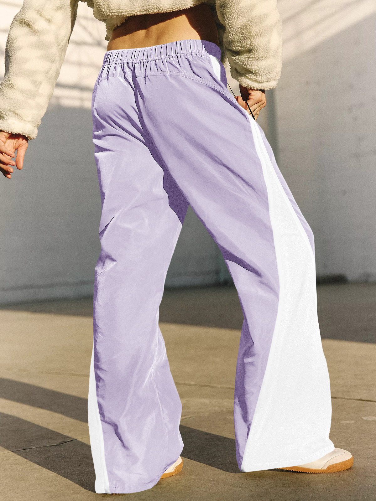 Baggy Wide Leg Track Pants