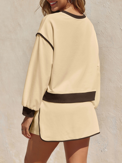 High Waisted Running Skort Skirts Shorts Sets 2 Piece Set