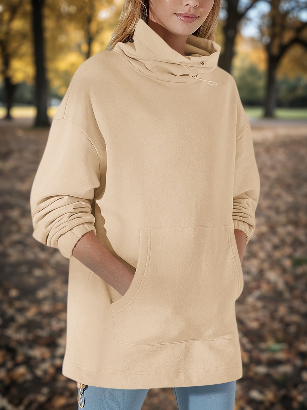 Oversized Turtle Neck Sweatshirts