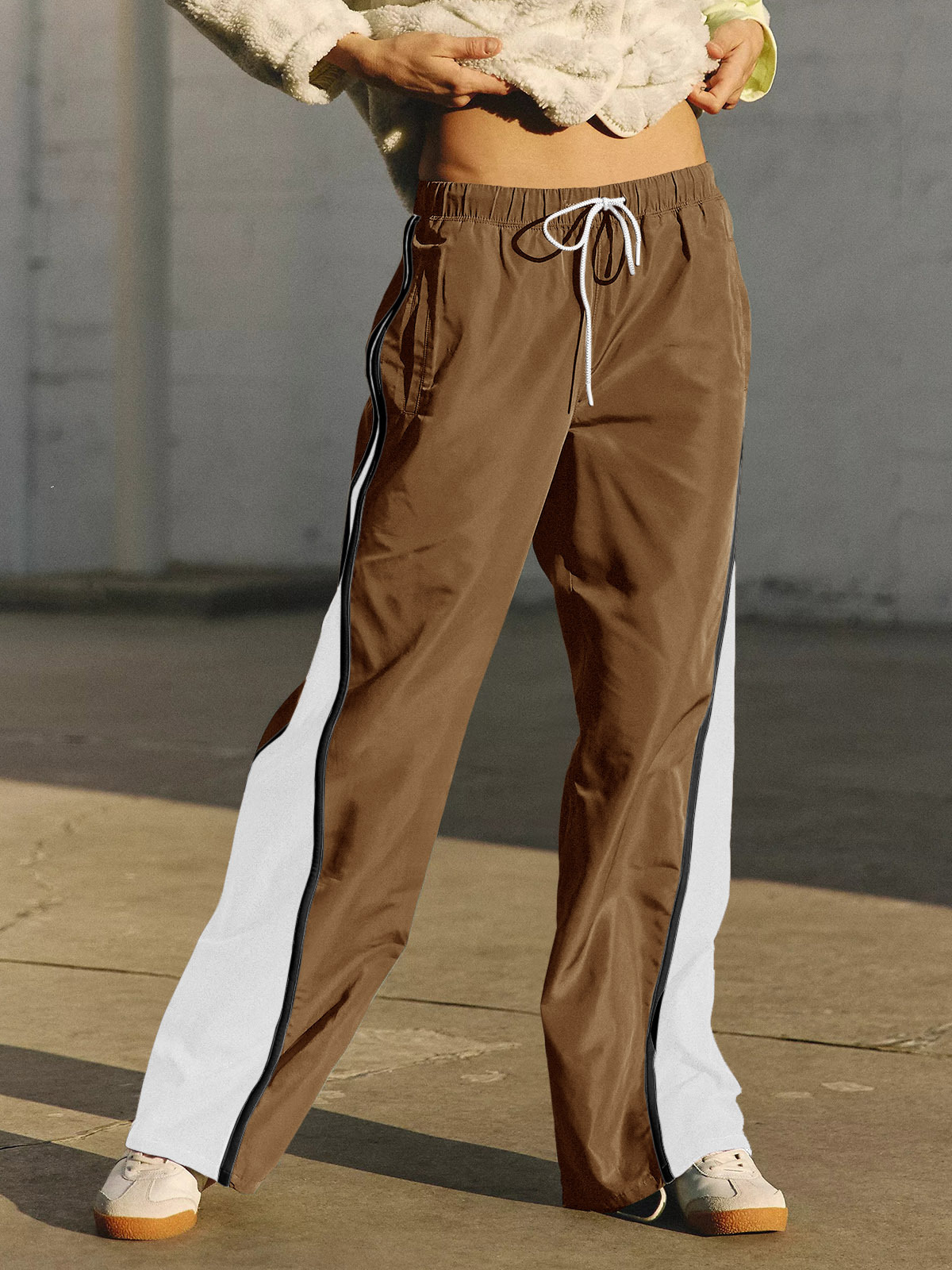 Baggy Wide Leg Track Pants