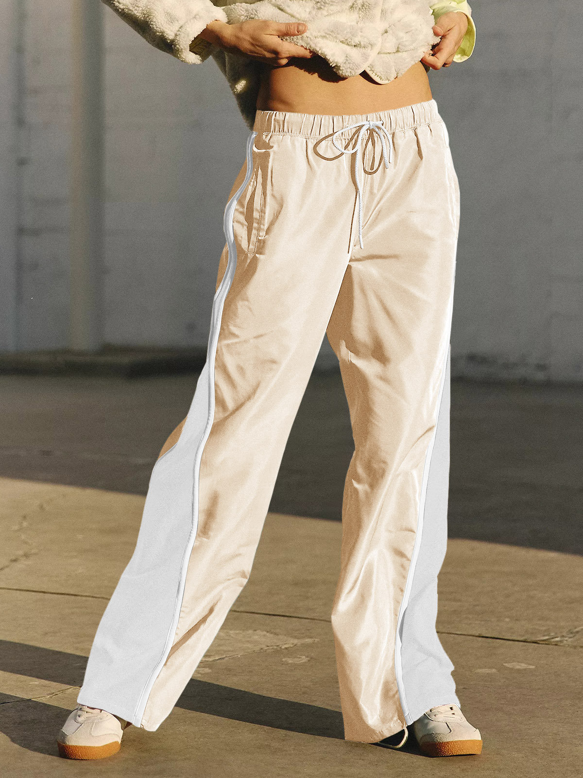 Baggy Wide Leg Track Pants