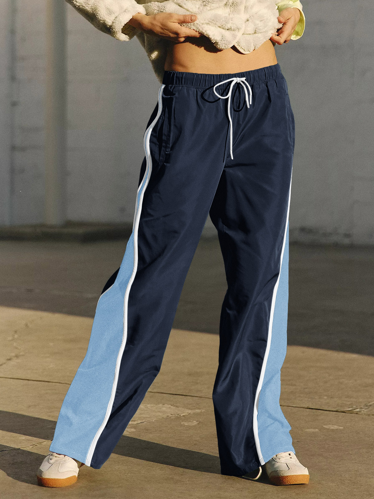 Baggy Wide Leg Track Pants