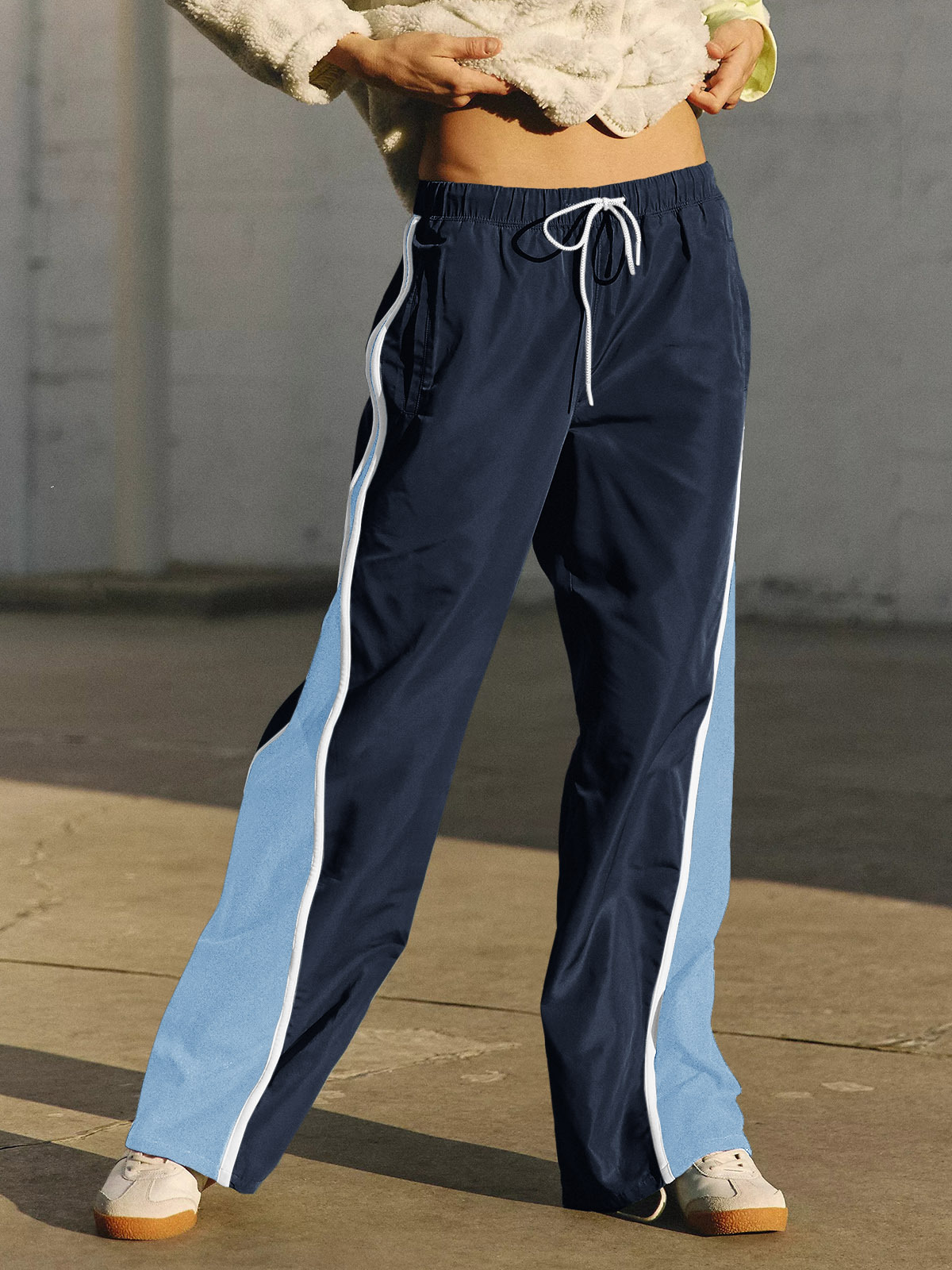 Baggy Wide Leg Track Pants