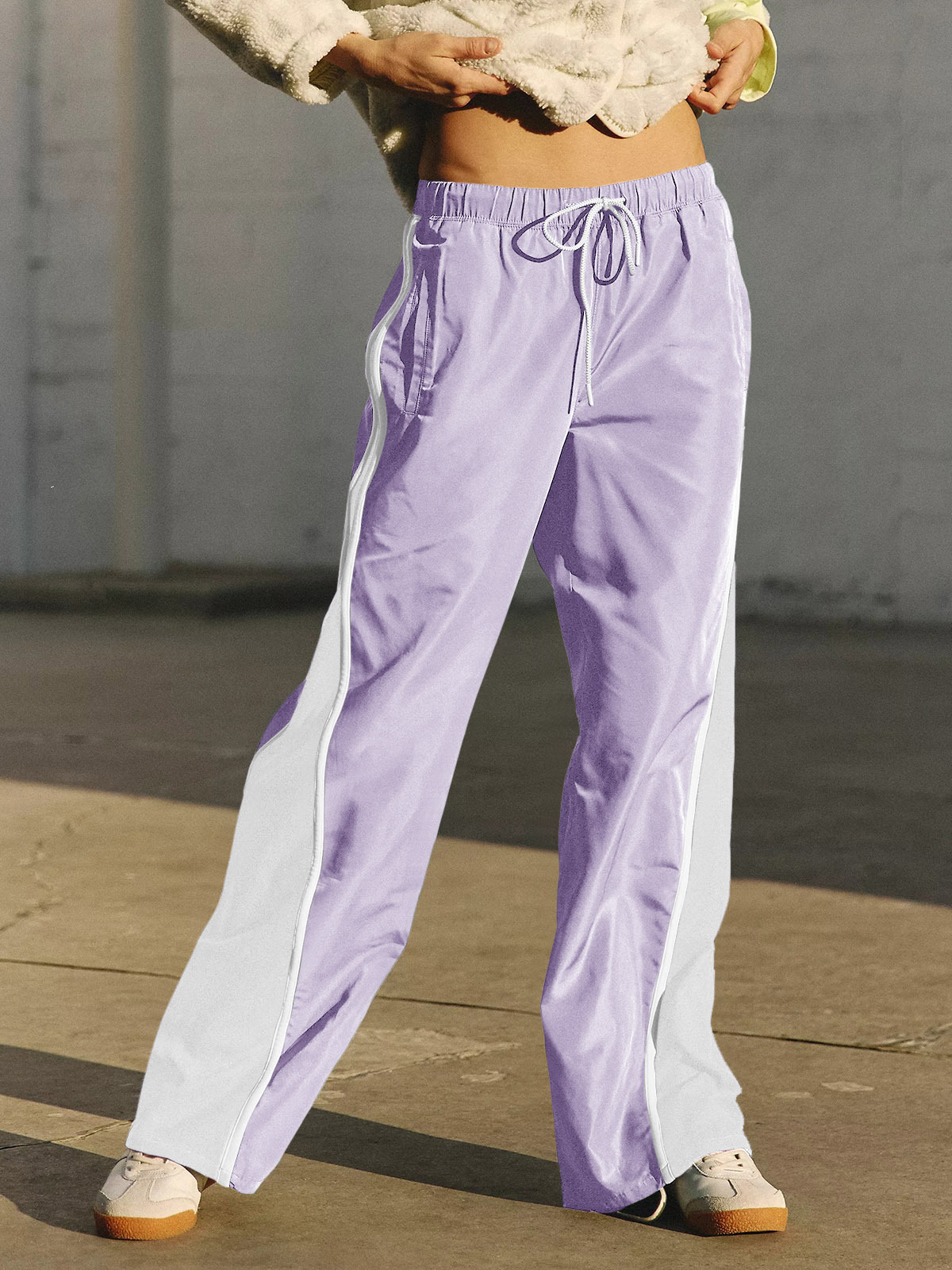 Baggy Wide Leg Track Pants
