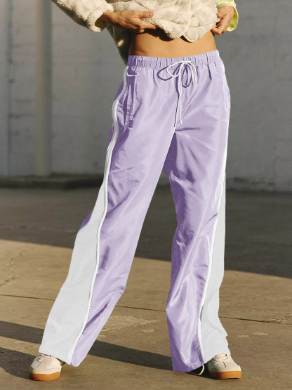Baggy Wide Leg Track Pants