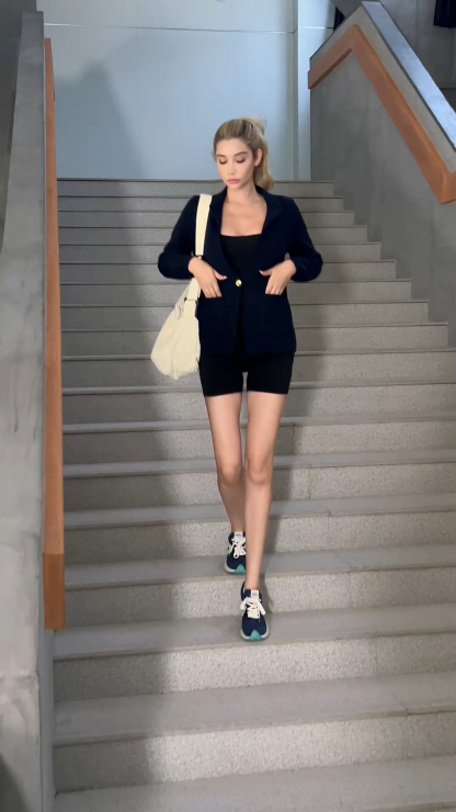 Casual Open Front Sweater Blazers