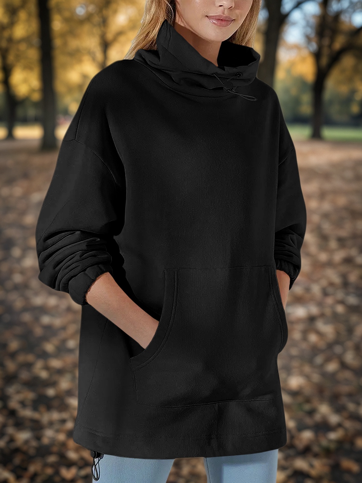 Oversized Turtle Neck Sweatshirts