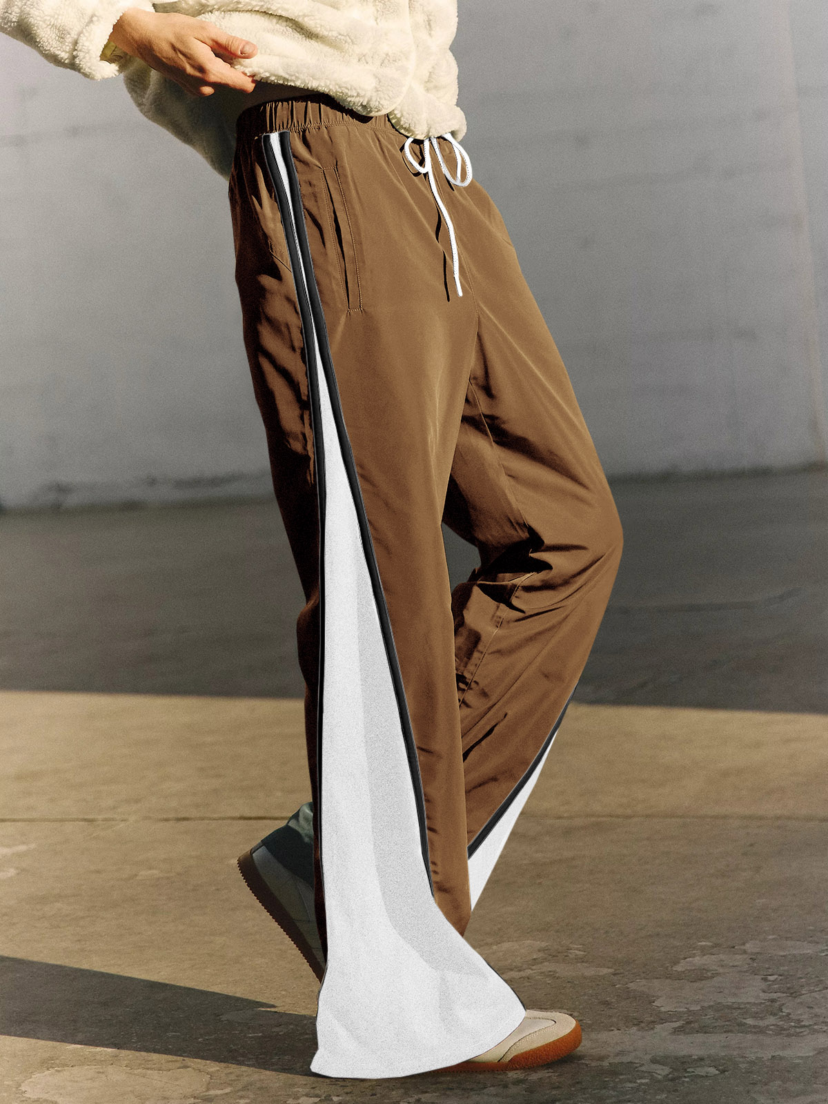 Baggy Wide Leg Track Pants