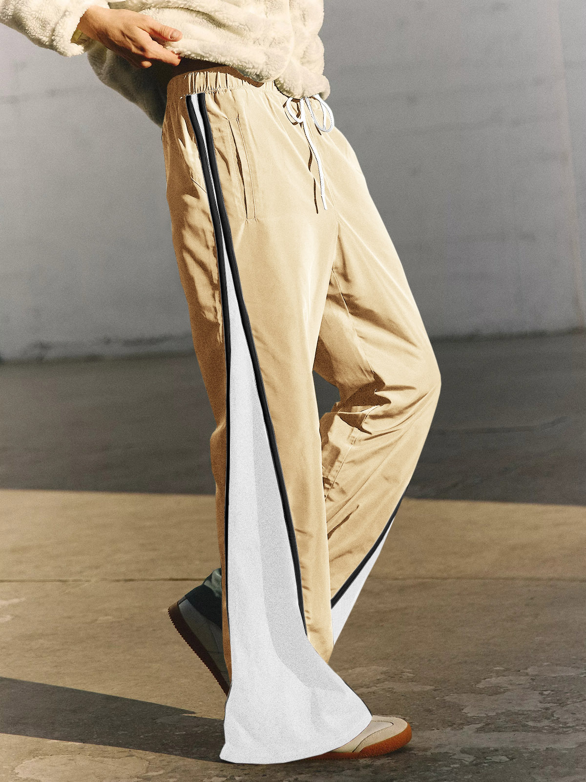 Baggy Wide Leg Track Pants