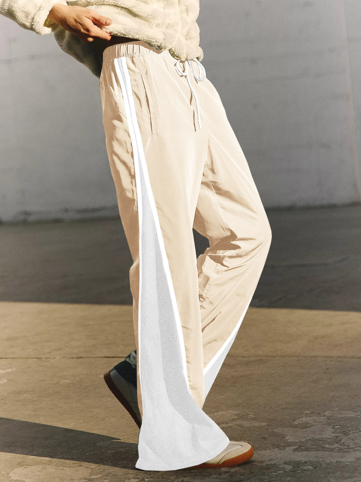 Baggy Wide Leg Track Pants