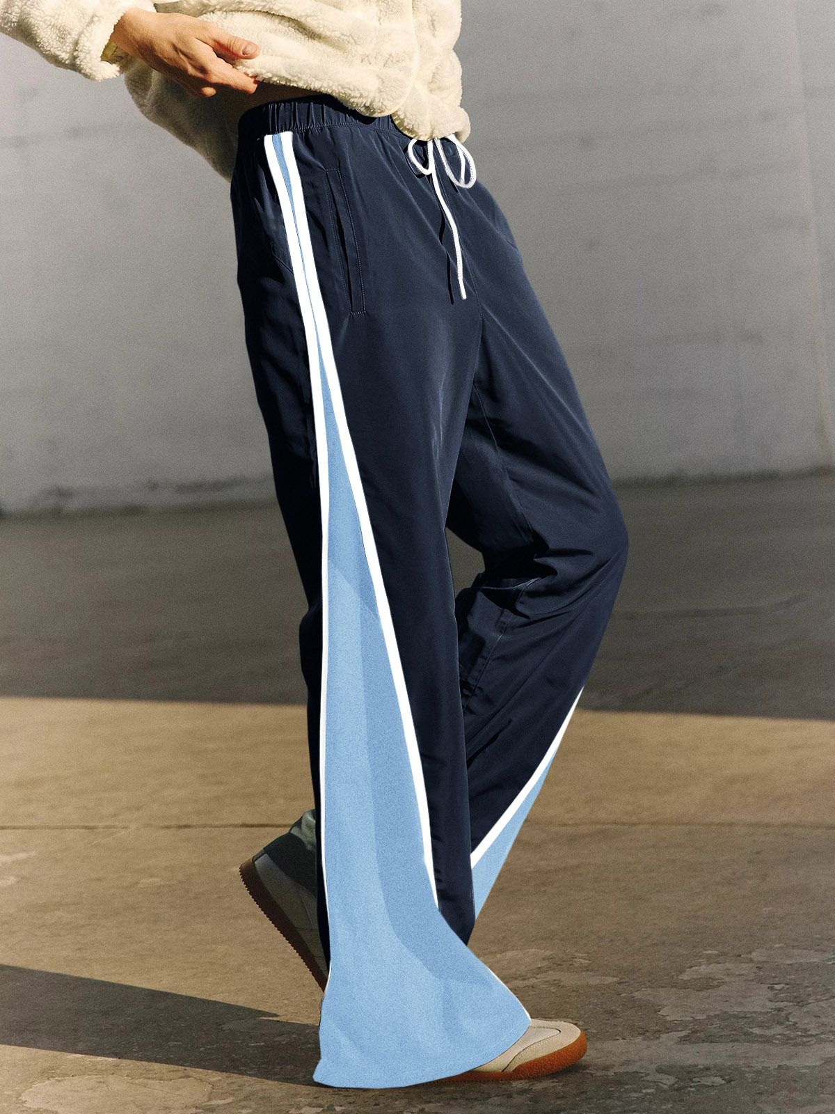 Baggy Wide Leg Track Pants