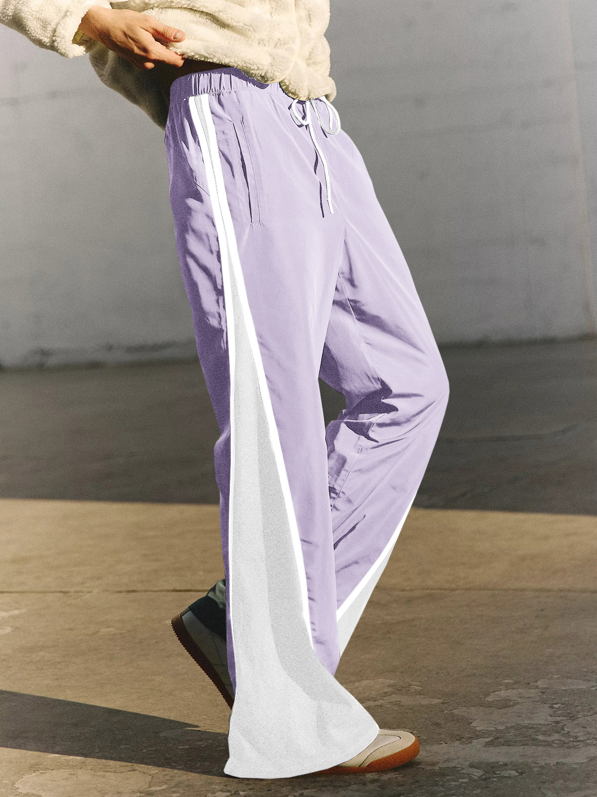 Baggy Wide Leg Track Pants