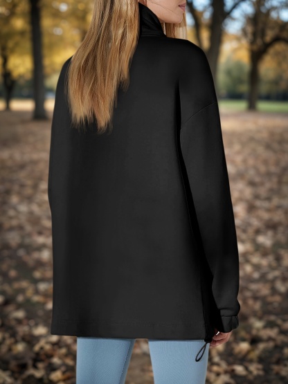 Oversized Turtle Neck Sweatshirts