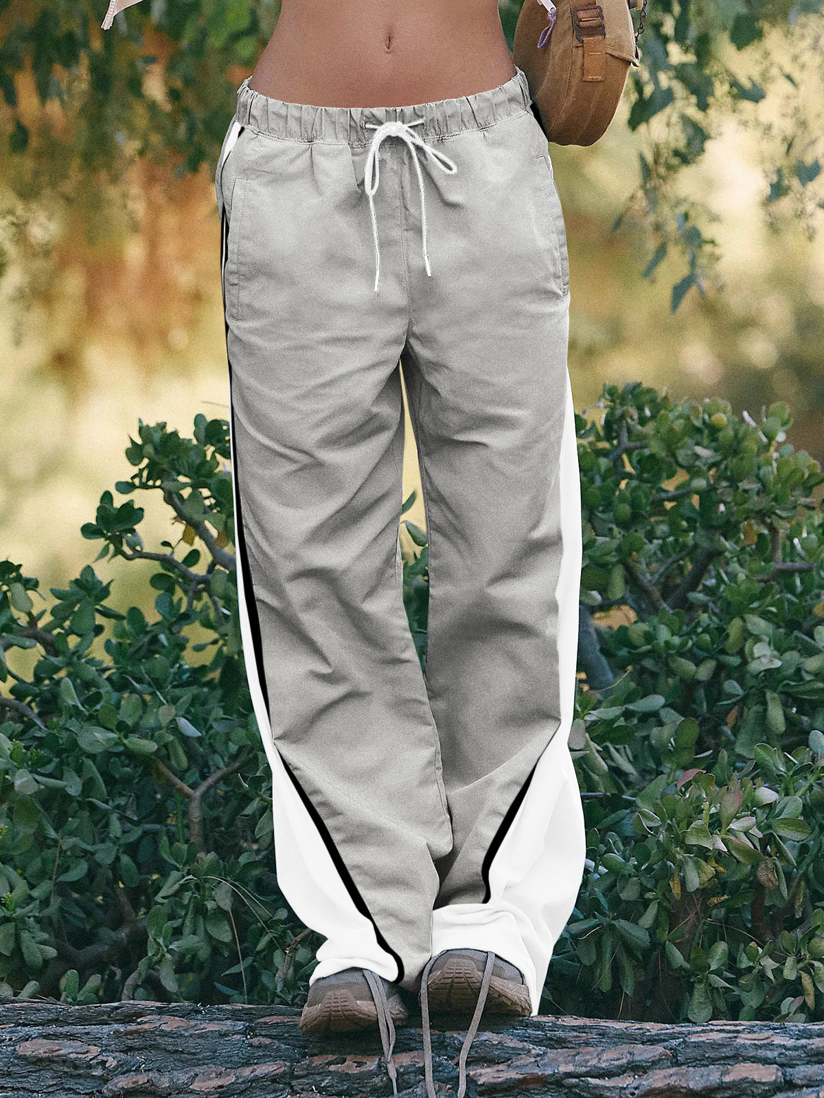 Baggy Wide Leg Track Pants