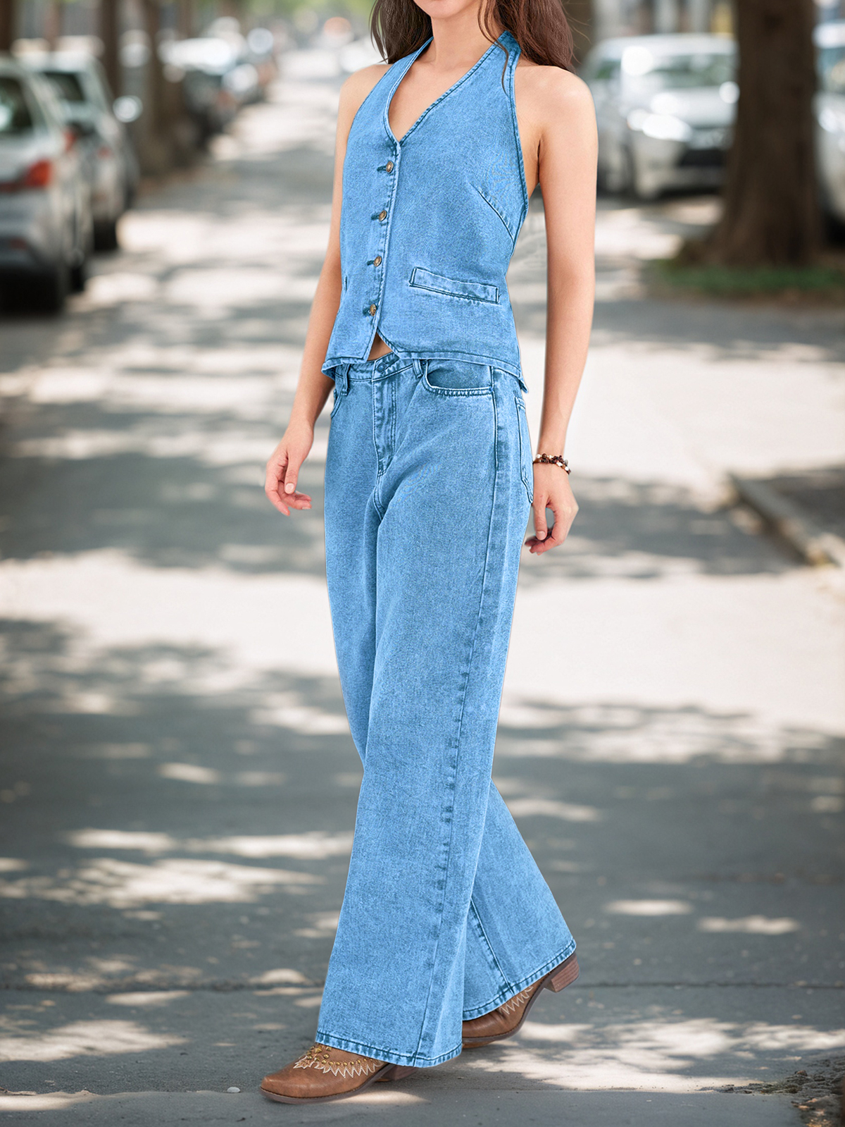 Two Piece Denim Sets