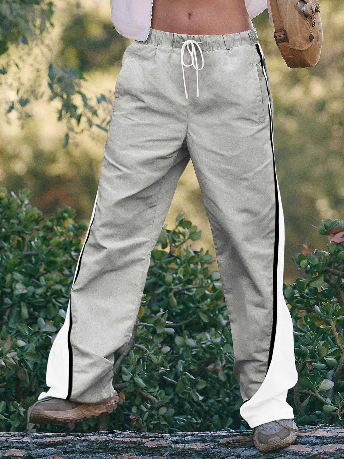 Baggy Wide Leg Track Pants